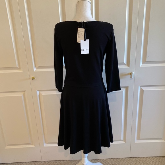 Reiss Hawn Fit and Flare Black Dress | 10 - Picture 6 of 12